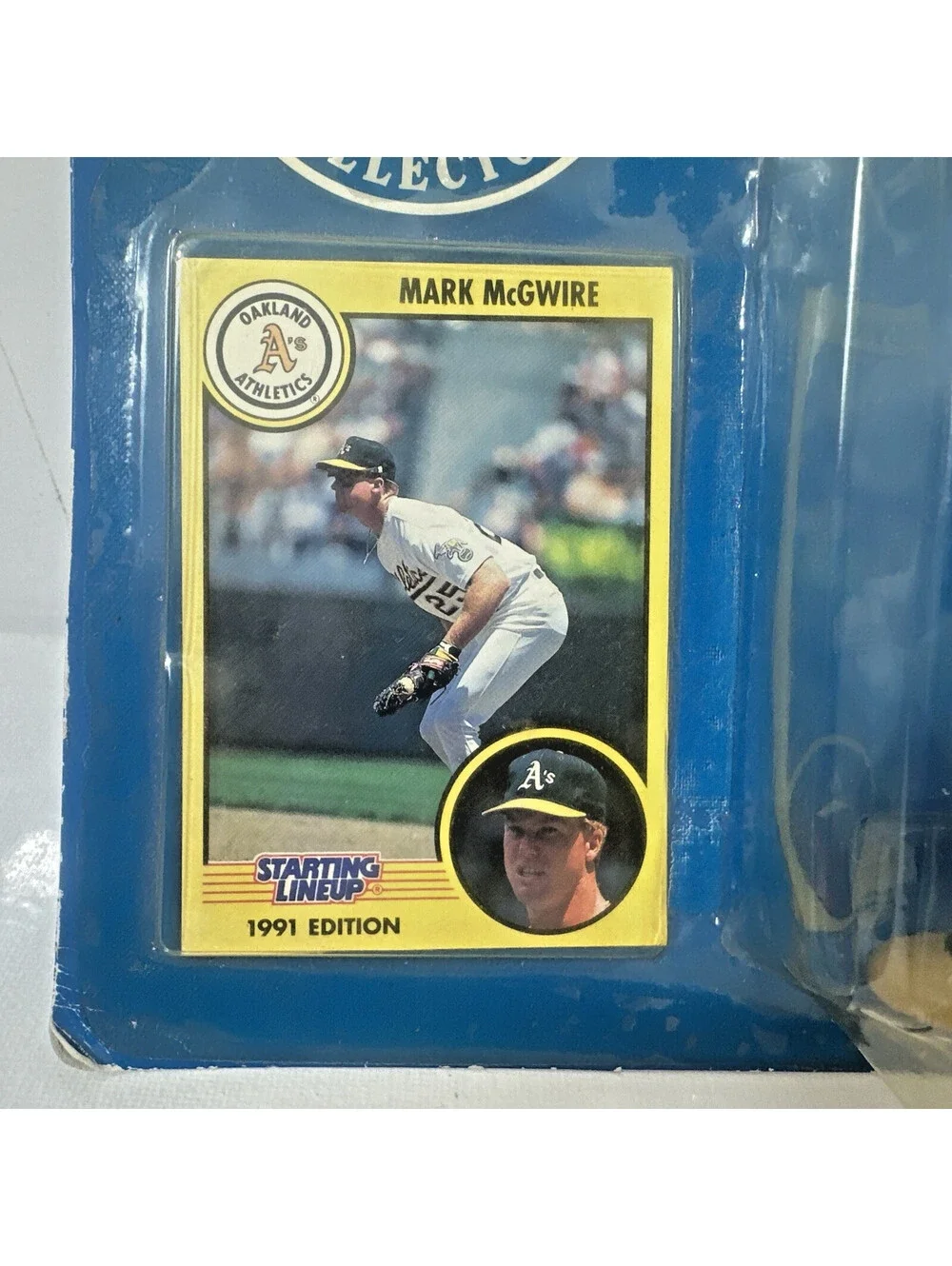 1991 Kenner Starting Lineup Mark McGwire Oakland As Figure Card Coin Sealed